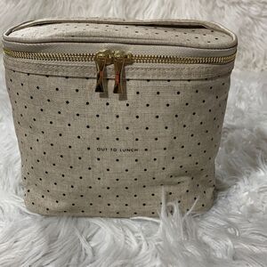 KATE Spade out to lunch lunch BDG polka dot top handle zip closure women’s